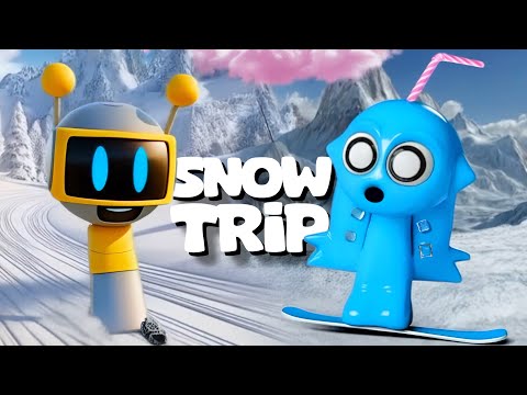 AQUA & FUNBOT Shocking SNOW Trip! 3D Animation | Sprunki Incredibox Story