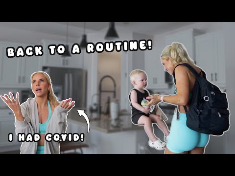 A day in my life from AM to PM as a mom of 2 / Getting back on routine after having COVID!