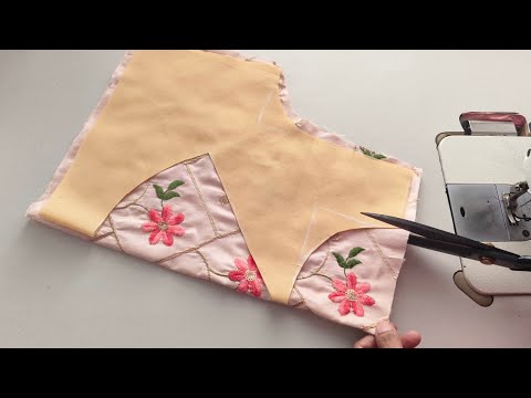 Blouse design. Cutting and stitching. Back neck design. Blouse designs.