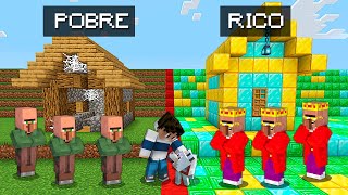 ALDEANOS POBRES VS ALDEANOS RICOS 😁😁 - Minecraft Video