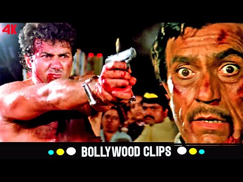 दूसरों की मौत का तमाशा देखने वाले, तेरी मौत सामने आई तो... : Sunny Deol,Amrish Puri | Ghayal Action