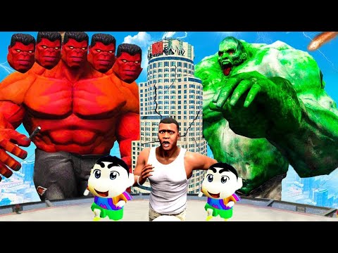 STRONGEST "LAVA HULK vs ICE HULK"  In GTA 5 | GTA5 AVENGERS