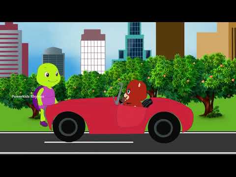 🚗❤️ Lal Rang Ki Meri Car | Purple Turtle | Fun Hindi Rhymes for Kids 🎶✨ @POWERKIDSRHYMESOFFICIAL