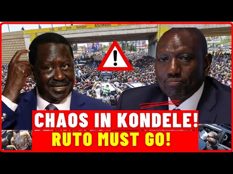 🔥 CHAOS IN KONDELE! ‘RUTO MUST GO!’ Chants SHAKE Raila’s Stronghold after AUC – WHO’S BEHIND THIS 🤯