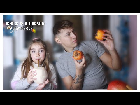 K Ü L Ö N L E G E S 🥥 gyümölcsöket 🥭 KÓSTOLTUNK A KISHÚGOMMAL | Szender Milán