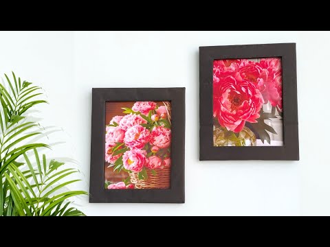 How To Make DIY Wall Hanging Flower Frame || Wallmate Paper Craft Ideas New Hanging || Flower Frame