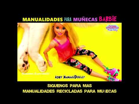 Cómo hacer PATINES para la muñeca BARBIE 🛼🛼##manualidadesparamuñecas