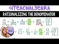 Rationalizing the Denominator in Radical Expressions
