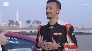 مع الكابتن عبدالعزيز الفضيلي، رشا تبدأ أولى خطواتها في عالم الدرفت🏎️