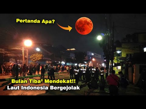 Warga Heboh! Bulan Mendadak Mendekat! Indonesia Siaga Banjir ROB