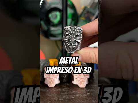 Anillo de titanio IMPRESO EN 3D. Cómo acceder a Impresiones en 3D de metal.