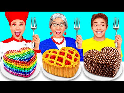 Reto De Cocina Yo vs Abuela | Fantásticos Trucos De Comida de TeenChallenge