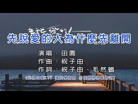田園 先說愛的人為什麼先離開 KTV 伴奏