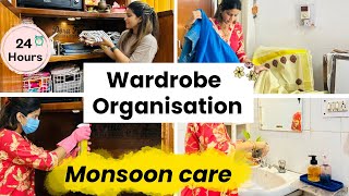 पूरे 24 घंटों की मेहनत रंग लाई | New Wardrobe Organisation | Makeover of a Sarkari Room in Monsoon