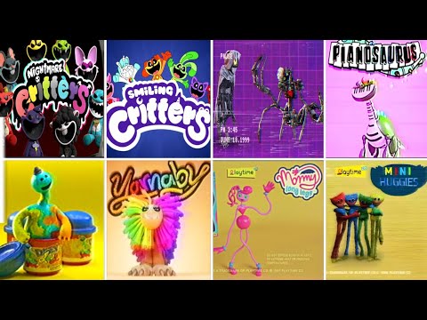 Poppy Playtime Chapter 1 2 3 4 - All Official Jingles and Songs VHS Commercial Comparison