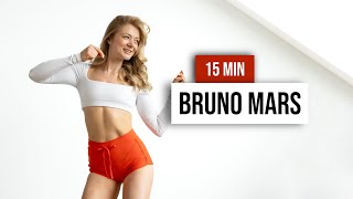 15 MIN HIIT TO THE BEAT with Bruno Mars | Full Body, No Equipment, Home Workout