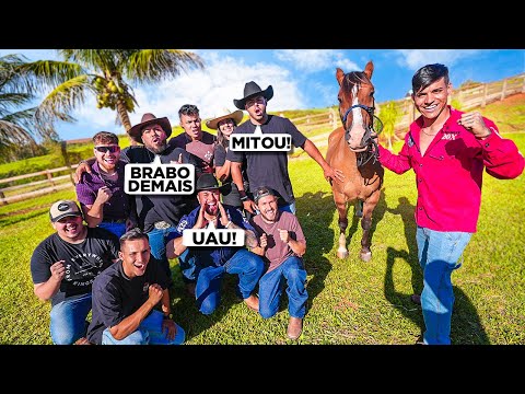 MEUS AMIGOS SE IMPRESSIONARAM COM O MEU CAVALO NOVO