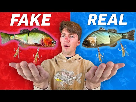 KNOCKOFF vs REAL Fishing Lures Test!