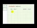 Subtracting Decimals Concepts