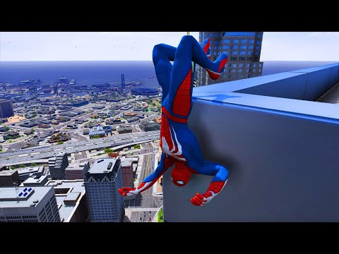 GTA 5 Ragdolls SPIDERMAN Jump/Fails (Euphoria Physics)Episode #1