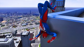 GTA 5 Ragdolls SPIDERMAN Jump/Fails (Euphoria Physics)Episode #1