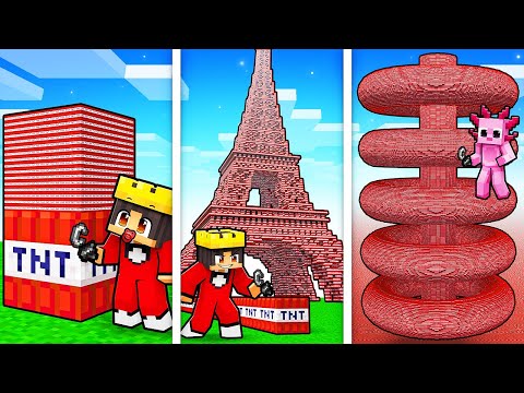 Exploding Every SECRET Minecraft TnT in One Video…