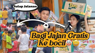 Pesulap Jalanan Bagikan Ratusan Jajan || Sulap Syariah || Mas Magic Chanel