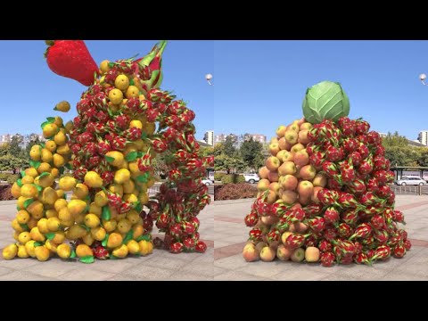 Vegetables match each other.  c4d works