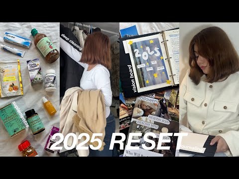 Reset de año nuevo 💫 deep cleaning, vision board, journaling y muchas compras