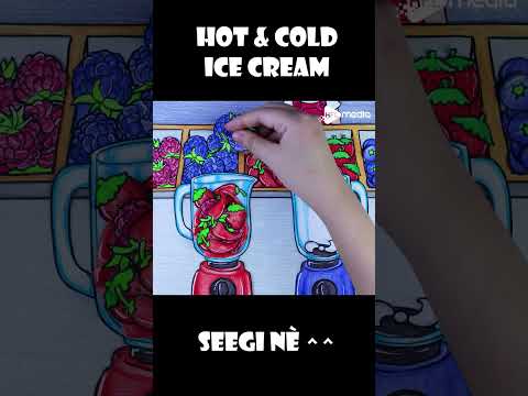 HOT and COLD Ice Cream - Kem nóng và kem lạnh ASMR #seegichannel #shorts #stopmotion #icecream
