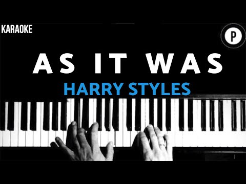 Harry Styles – As It Was KARAOKE Slowed Acoustic Piano Instrumental COVER LYRICS