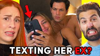 I CAUGHT my wife messaging her ex... am I overreacting? | Charlotte Dobre TV