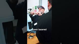 Brass explodes under the laser?! 😱 #jeweller #brass #costumejewellery