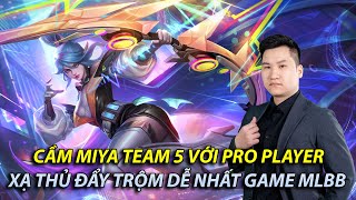 MLBB | CẦM MIYA TEAM 5 VỚI PRO PLAYER PHONG CÁCH XẠ THỦ ĐẨY TRỘM DỄ NHẤT TRONG GAME | Rikaki MLBB