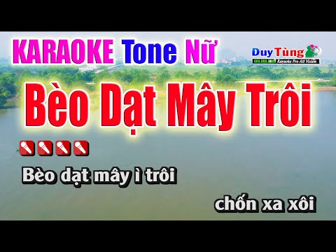 Bèo Dạt Mây Trôi || Karaoke – Tone Nữ || Nhạc Sống Duy Tùng