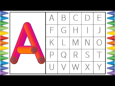 [알파벳 놀이] 유아와 어린이를 위한 ABCD 대문자 A부터 Z까지 쓰기 | Kids Alphabet A to Z | abc song | a for apple | abcd song