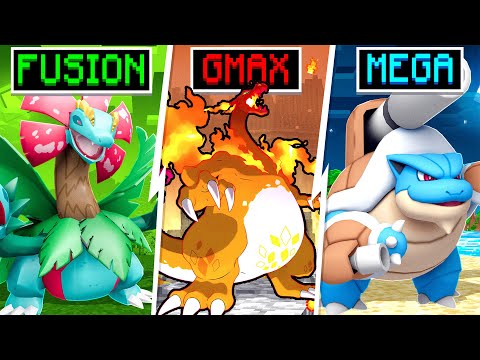 FUSION vs GIGANTAMAX vs MEGA Pokemon In MINECRAFT!