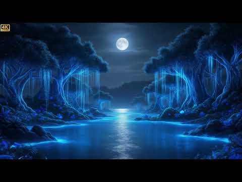 528Hz +417Hz Cura Emocional com Bioluminescência | Amor-Próprio, Liberação de Traumas e Paz Interior