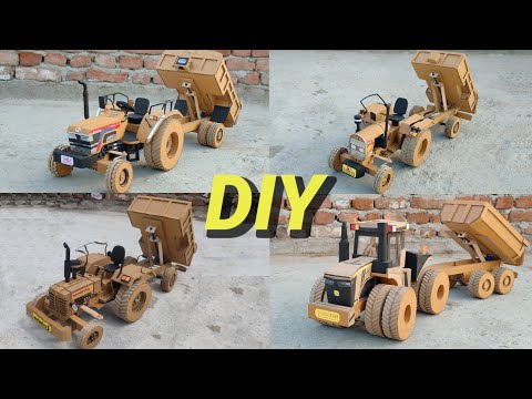 How To Make RC Top 4 Best Tractor Project Collection From Cardboard And Homemade ll DIY 🔥🔥