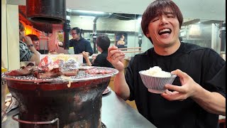 大物芸人と一日何も食べずに深夜に食べる小汚い焼肉屋で5万円分食べ切るまで帰れまてん！！