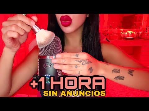 ASMR 1 HORA DE RELAJACIÓN✨Visual, Sonidos de boca, inaudible y más…