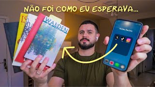 troquei REDES SOCIAIS por LIVROS e isso aconteceu