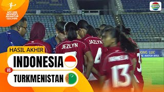 Indonesia VS Tukmenistan | Hasil Pertandingan Off AFC U20 Women’s Asian Cup Qualifiers