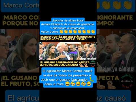 ¡ANDREA CHÁVEZ HACE PEDAZOS A MARCO CORTÉZ!😱