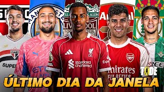 🚨ÚLTIMO DIA DA JANELA - DONNARUMMA É DO CITY, MARCOS LEONARDO NO SPFC, ISAK É DO LIVERPOOL E+