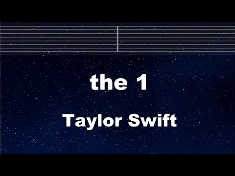 Practice Karaoke♬ the 1 - Taylor Swift 【With Guide Melody】 Instrumental, Lyric, BGM