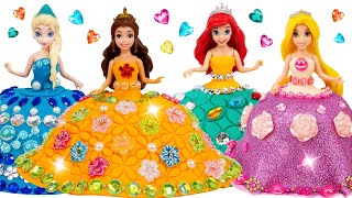 DIY Amazing Dresses out of Clay for Disney Princesses