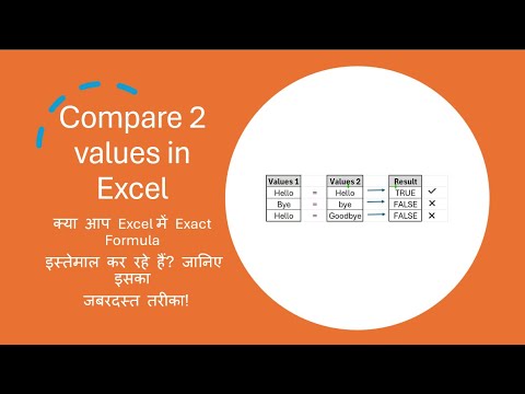 2 Ways to Match Cells in Excel with Exact Formula