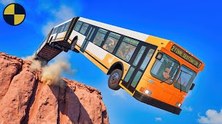 BUS VS CLIFF | BeamNG.drive Most Insane Bus Crashes
