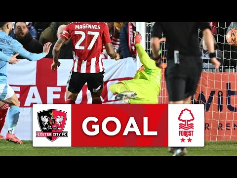 But Josh Magennis Pour l’équipe Exeter City Contre Nottingham à la minute 5
